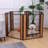 31.5'' H 6 Panel Metal Exercise Pen With Pet Door Outside Use-96069200