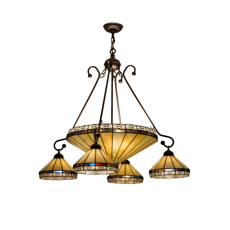 Greenbriar Oak 10 - Light Chandelier