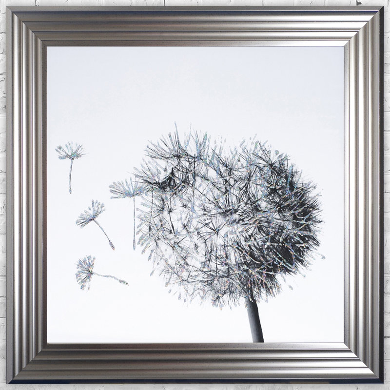 Single Picture Frame Print, 55cm H x 55cm W x 5cm D, Mettalic Framed