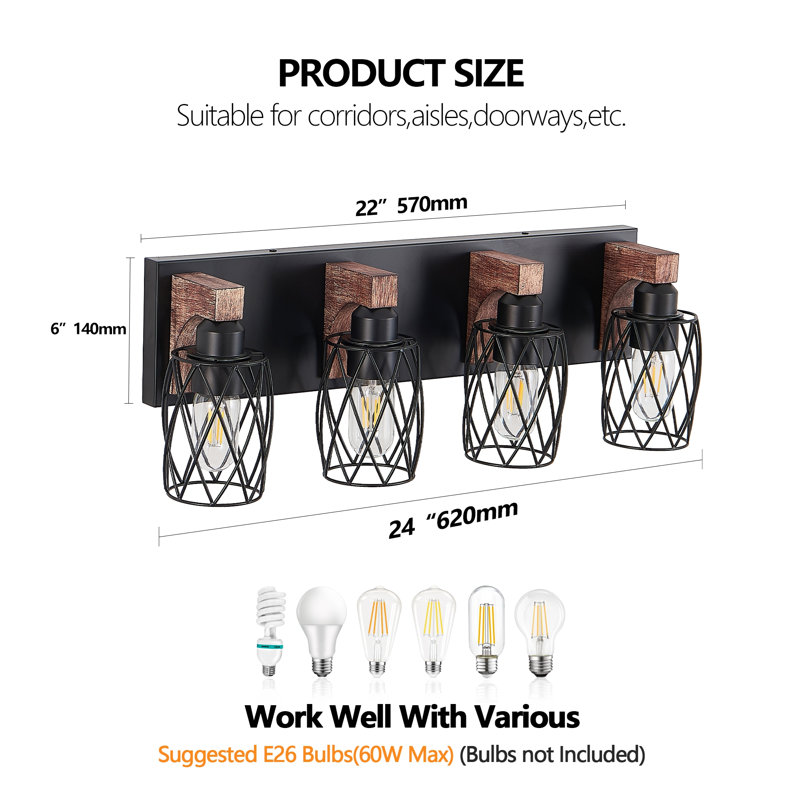 Applique murale moderne (ampoule non incluse)