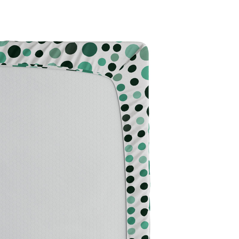 Microfiber Polka Dots Fitted Sheet, Full Fitted Sheet