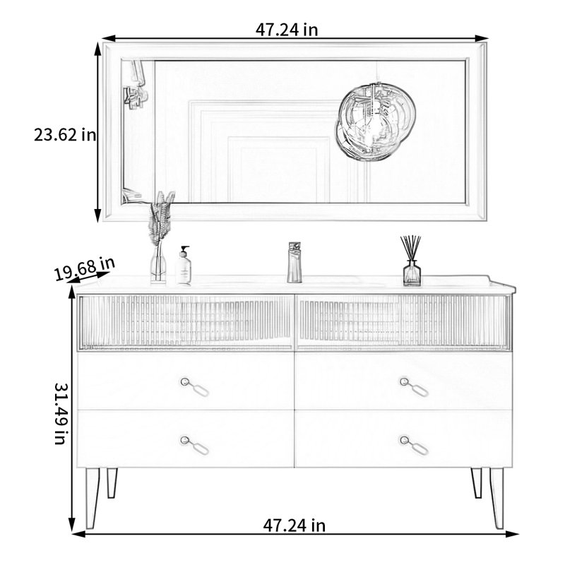 Simple household rest room bathroom cabinet