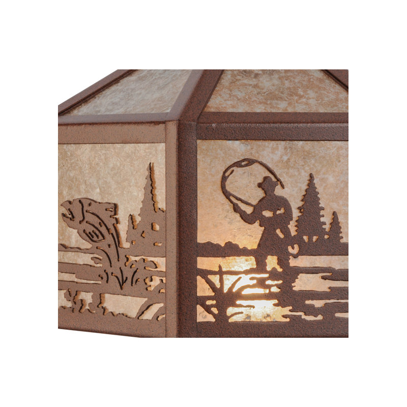 Ensemble d’éclairage pour ventilateur de plafond 1 lumière Fisherman