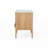 Carruthers Mid Century Modern Solid Wood Nightstand with Open Shelf, Premium Hevea Wooden Bedside Table With Ball Bearing Slide-561475988