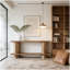 Table de chevet à 2 niveaux, table de canapé, console, table de couloir