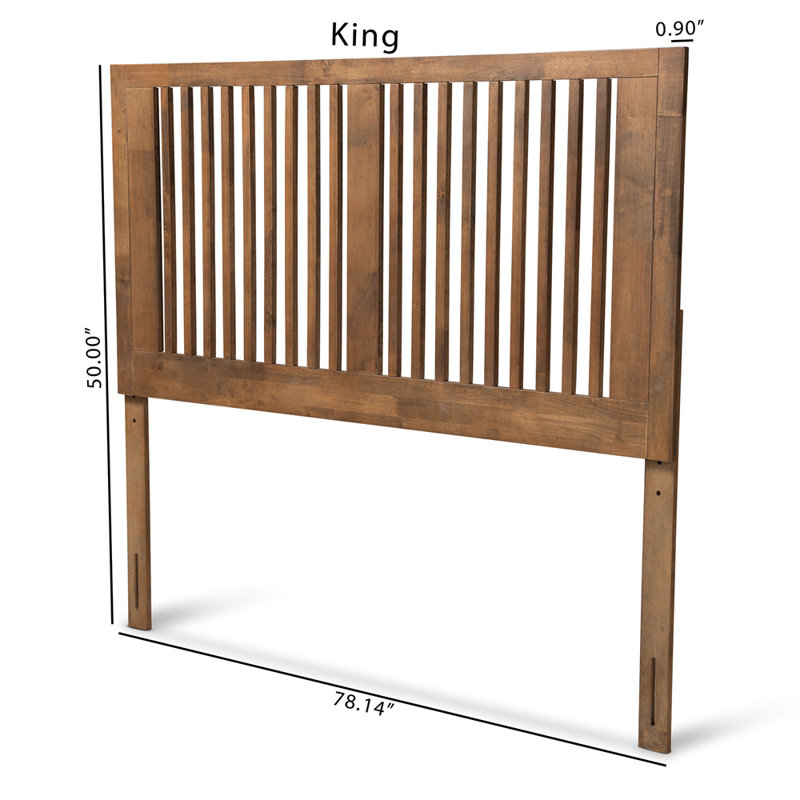 Chanais Solid Wood Slat Headboard, King