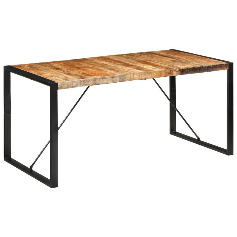 Price Mango Rectangular Wood Top Dining Table, H75 x L160 x W80cm