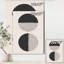 Minimal Geometric Lines and Circle IV - reproduction de cadre flottant sur toile-55231282-105789877