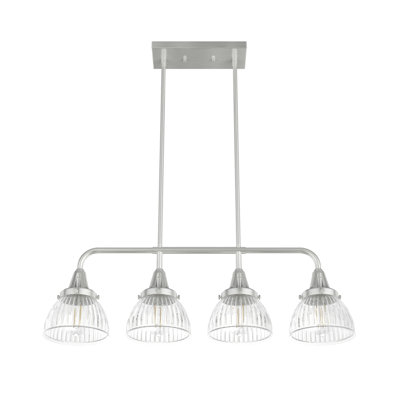 Plafonnier lustre 4 lumières Hunter Onyx Bengal Hunter