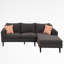 Jimeto Upholstered Sectional Right Hand Facing-1167957705
