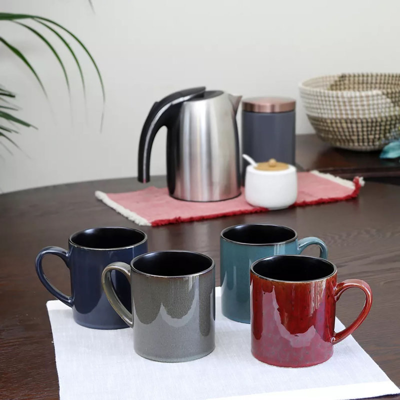 Ensemble de 4 tasses à café en grès 20 onces