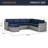 Modular Patio Conversation Set with Cushions-397064405-397064404