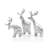 Nambe Mini Dasher Reindeer Set