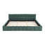 Très grand lit tapissier en chenille avec tête de lit et structure solide-337645238-337645244