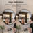 Round Mirror, Wall Mounted Metal Frame Mirror for Bathroom, Living Room, Vanity-1586358594