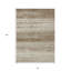Tapis intérieur lavable rayé brun et beige 8 pi x 10 pi
