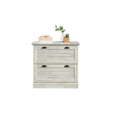 Classeur latéral en blanc, idéal pour un support d'imprimante - glissières de tiroir lisses, verrouillage automatique à ouverture, dossiers suspendus spacieux pour les lettres et les documents légaux, assemblage à serrure en T, bureau à domicile compact avec finition complète