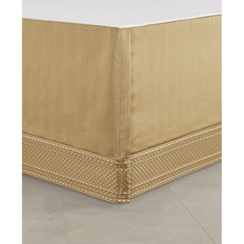 Aurelia King Ivory and Gold Embroidered Comforter Set