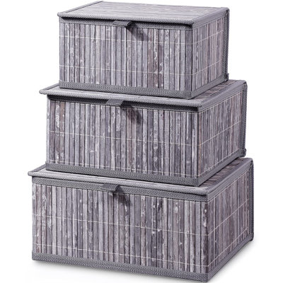 Ebern Designs Bamboo Decorative Bin