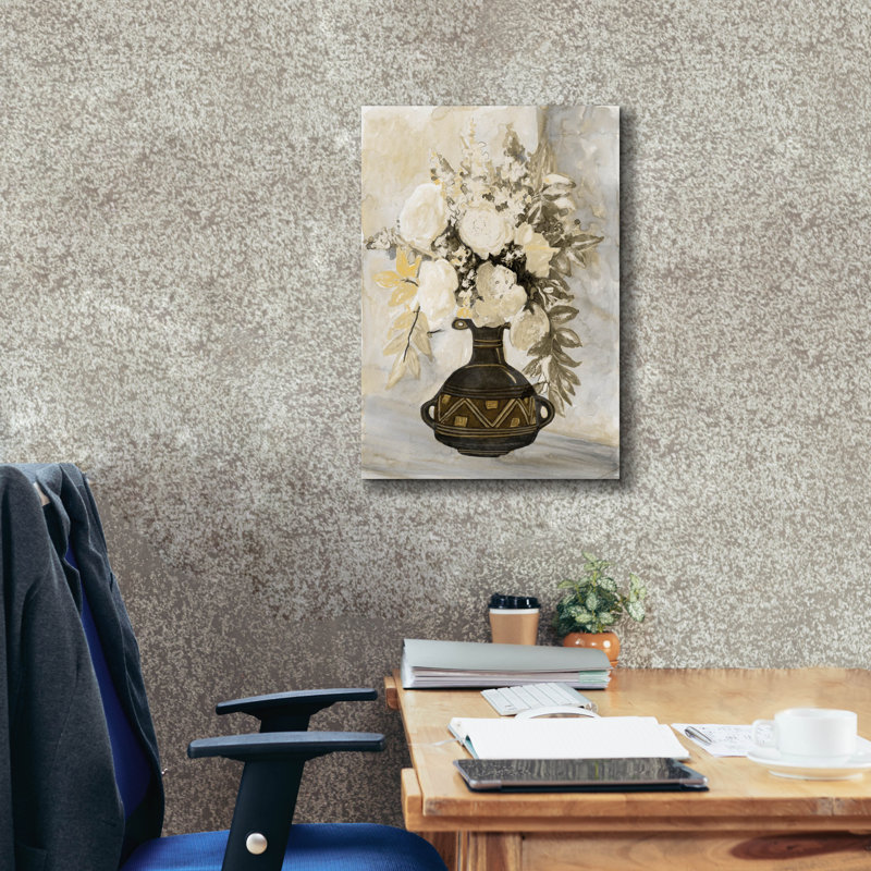  'Incan Pot Floral 2' by Stellar Design Studio Canvas Wall Art, 18" x 26"