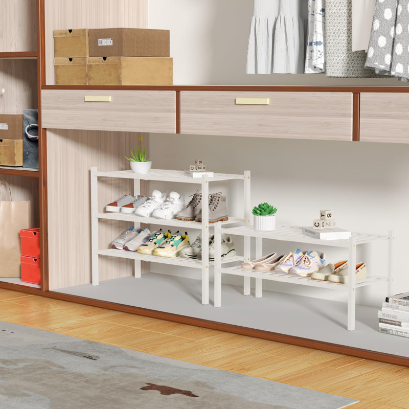 9 paires de rangement pour chaussures, Blanc