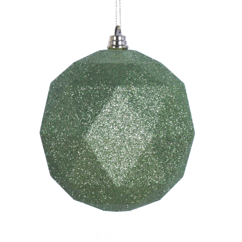 Ornement boule de Noël Holiday Décor, H 6 po x l 6 po x P 6 po, Lime