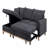 Reversible Sleeper Sectional Sofa With Storage Chaise