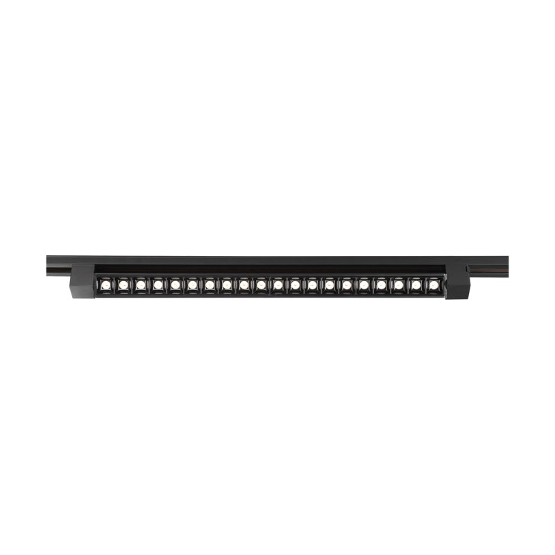 Tête de rail à angle de 270 degrés DEL, Noir, H 1,5 po x l 1,5 po x P 24 po