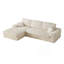 Canapé modulaire en mousse de velours côtelé de style modulaire de Boneless-1115147304