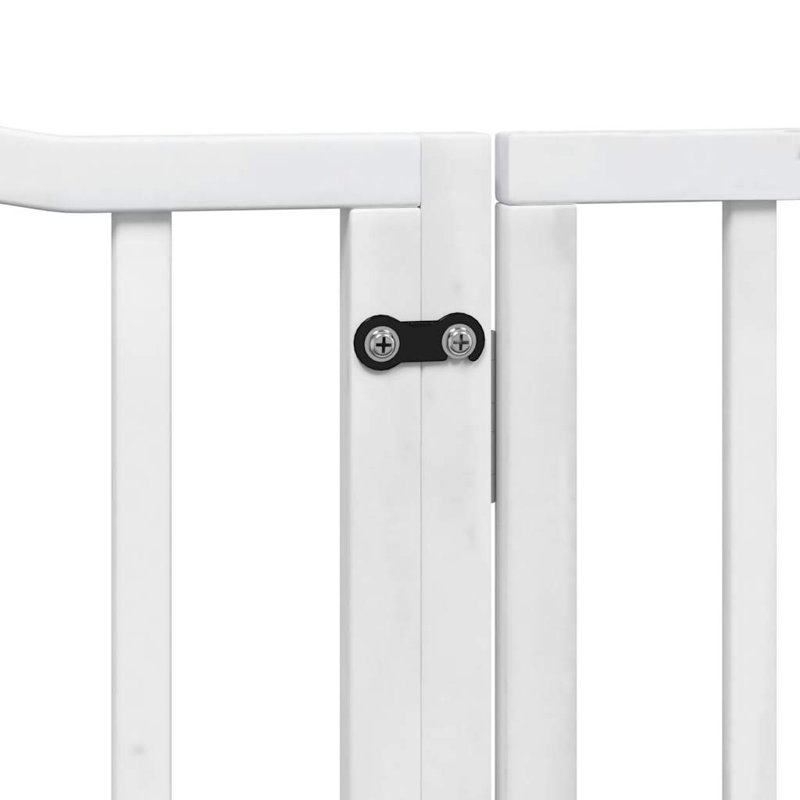 Reshunda Solid Wood Dog House Door, 60cm H x 320cm W x 2cm D, White
