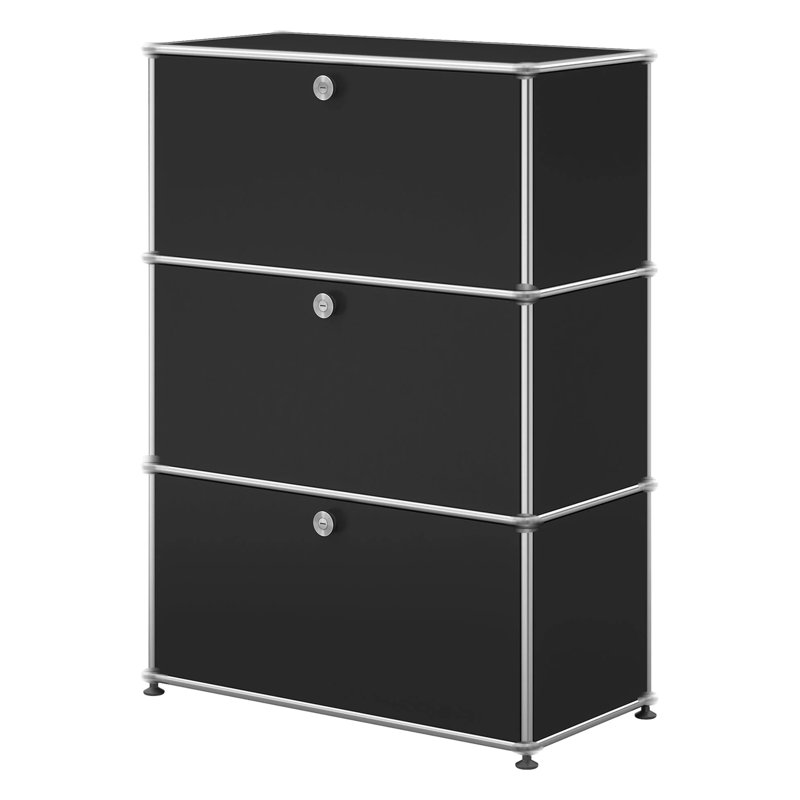  Armoire de rangement moderne, buffet modulaire en métal, crédence de bureau polyvalente en acier et buffet pour le salon, la cuisine et le bureau personnel