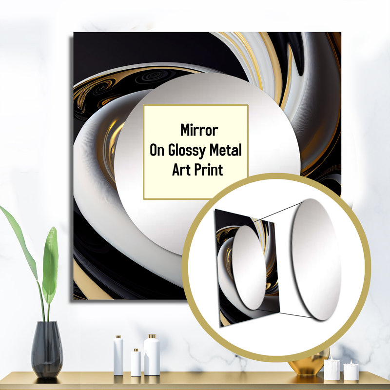 Miroir mural de salon moderne Trenadi, 23 po x 23 po