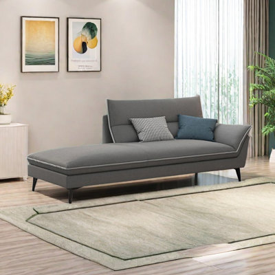 Modern Indoor Chaise Lounge With Metal Legs Upholstered Chaise Lounge