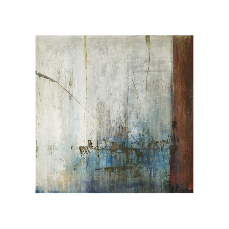 «Break Water» par Joshua Schicker - Peinture, Extérieur, H 30 po x l 30 po