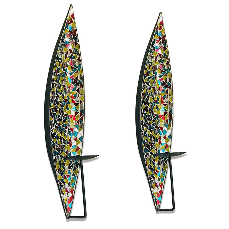 18'' H Wall Wall Sconce, Retro Rainbow