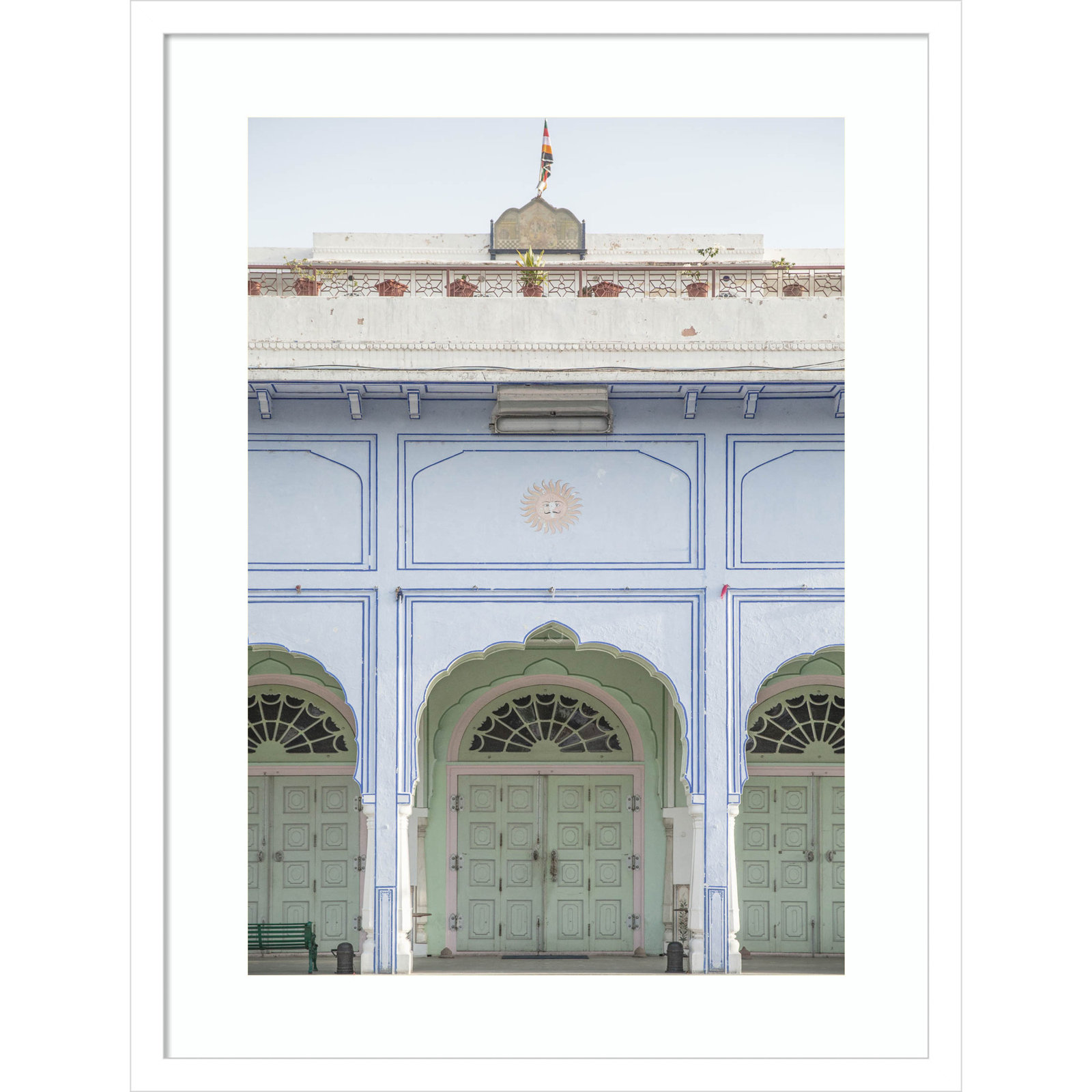 Sunshine Palace Print by Shot by Clint, 25" H x 19" W, White 