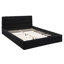 Grand lit plateforme tapissier, noir-380344601