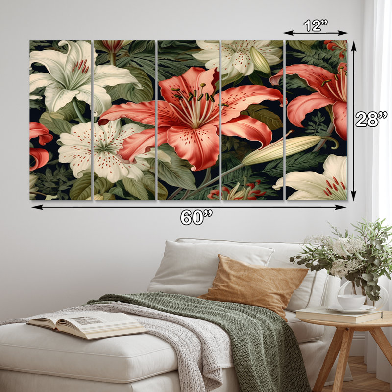 Plants & Flowers Wall Decor on Metal