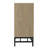 Hollesborne Criss Cross Fireplace TV Stand with Metal Accents