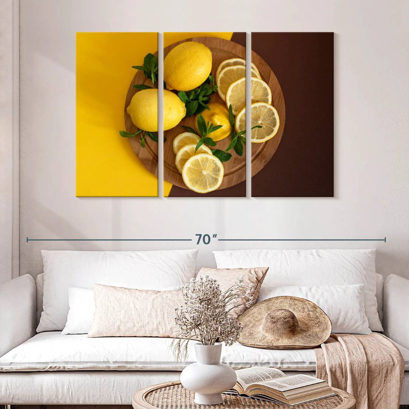Yarlin Lemon Fruit Board, 32" H x 50" W