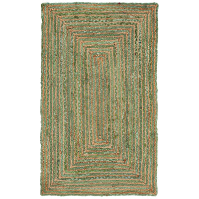 Demartini Handwoven Green Area Rug