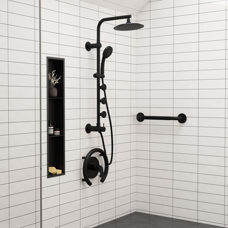 ErgoSafetyBar de 18 po à prise souple ergonomique et souple de 32 mm de diamètre, conforme à l'ADA, capacité de poids de 500 lb