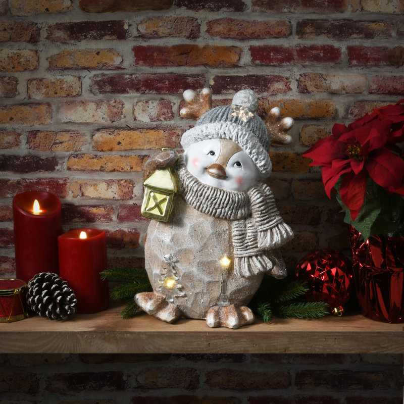 Figurine de pingouin éclairée 16 po
