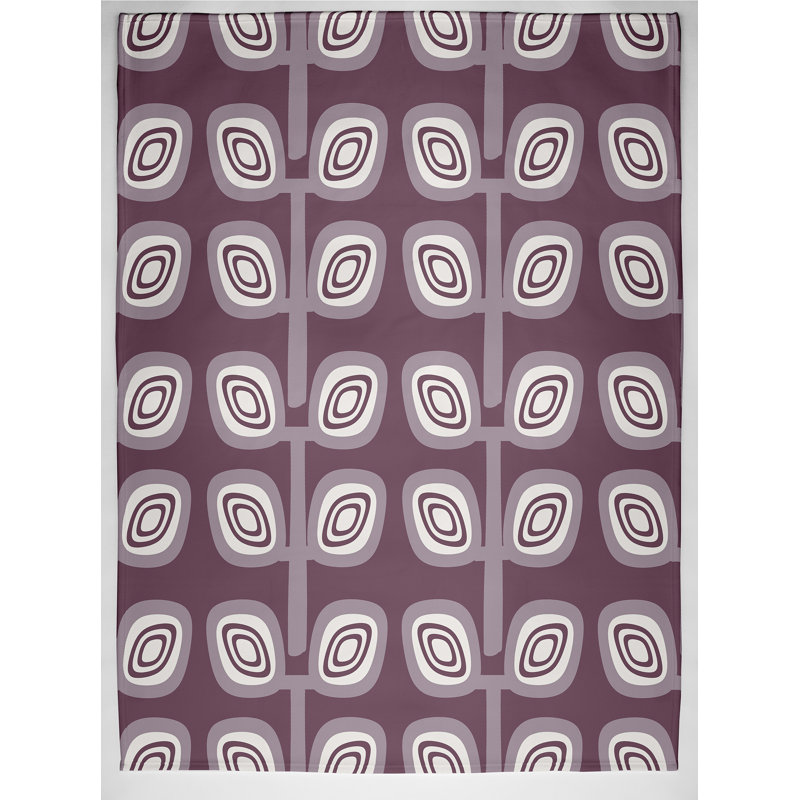 Maja Plain Weave / Muslin Throw Blanket, Purple
