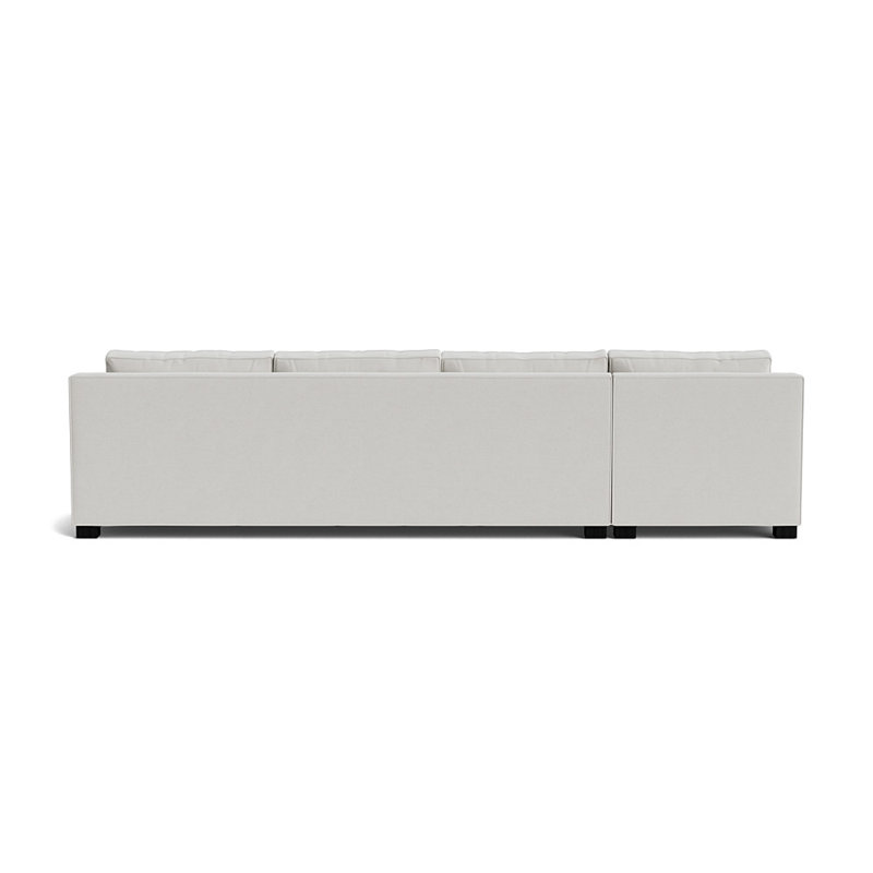 Upholstered Sectional, Left Hand Facing, Performance Velvet - Silver, Black