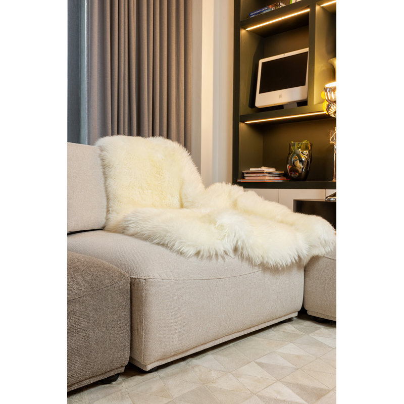 Tapis naturel en peau de mouton Urho, 2,5 x 60 x 36