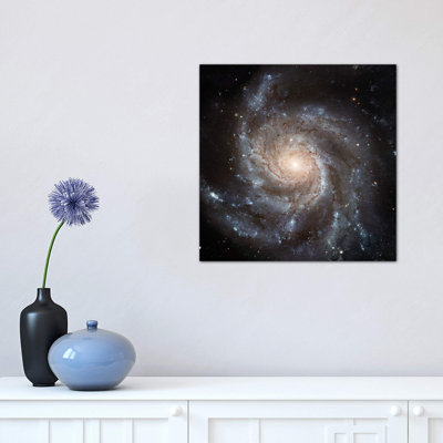 Big, Beautiful Spiral, Messier 101 (Pinwheel Galaxy) - Wrapped Canvas Print