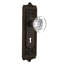 Egg & Dart Plate with Decorative Keyhole and Round Clear Crystal Door Knob-1454736791-1454736783