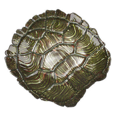 Red Pomegranate Glass Fruit Bowl