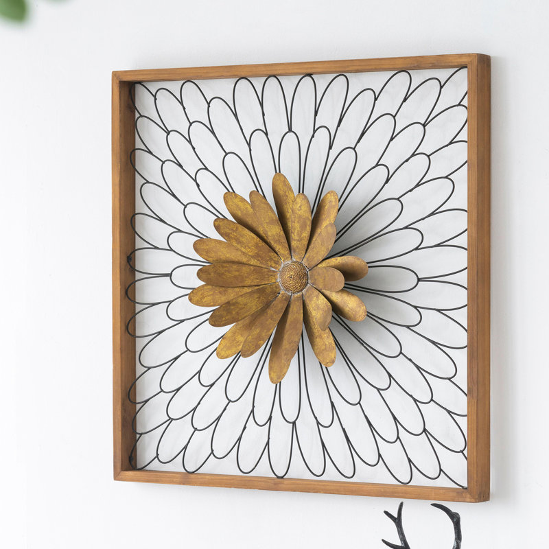30x2x30" Ashlyn Bloom Wall Decor
